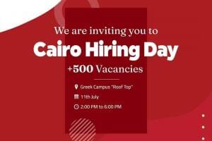 تنظم أكبر حاضنات الأعمال في مصر The Greek Campus، غدا الثلاثاء الموافق 11 يوليو/تموز 2023، أكبر ملتقي توظيف في القاهرة لحديثي التخرج والباحثين عن فرص عمل