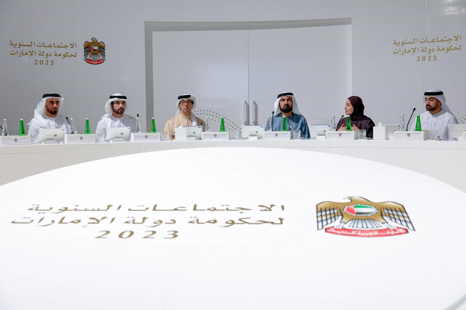 الشيخ محمد بن راشد خلال الاجتماعات السنوية لحكومة الإمارات