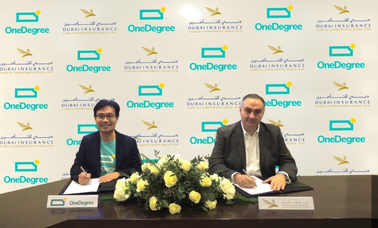 شراكة بين OneDegree وشركة دبي للتأمين لتأمين الأصول الرقمية