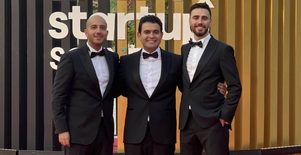 From left to right Hatem Farag - Amr Gamal - Ziad ElAdawy