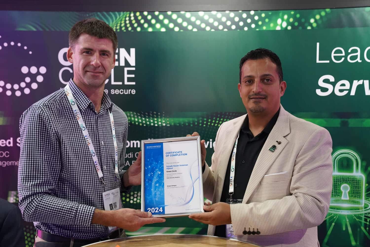 وقعت شركة Green Circle المتخصصة في خدمات الأمن السيبراني وتتخذ المملكة العربية السعودية مقرًا لها؛ إتفاقية شراكة استراتيجية مع شركة SearchInform العاملة في قطاع أمن المعلومات وإدارة المخاطر، بهدف دعم العملاء في المنطقة العربية والشرق الأوسط للاستفادة من تأمين البيانات ومواجهة سرقتها.