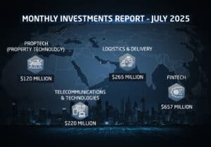 The startup ecosystem in the Middle East and North Africa (MENA) witnessed diverse activity throughout July 2025, with notable funding rounds and acquisitions across key sectors including FinTech, logistics, real estate, healthcare, and deep tech.