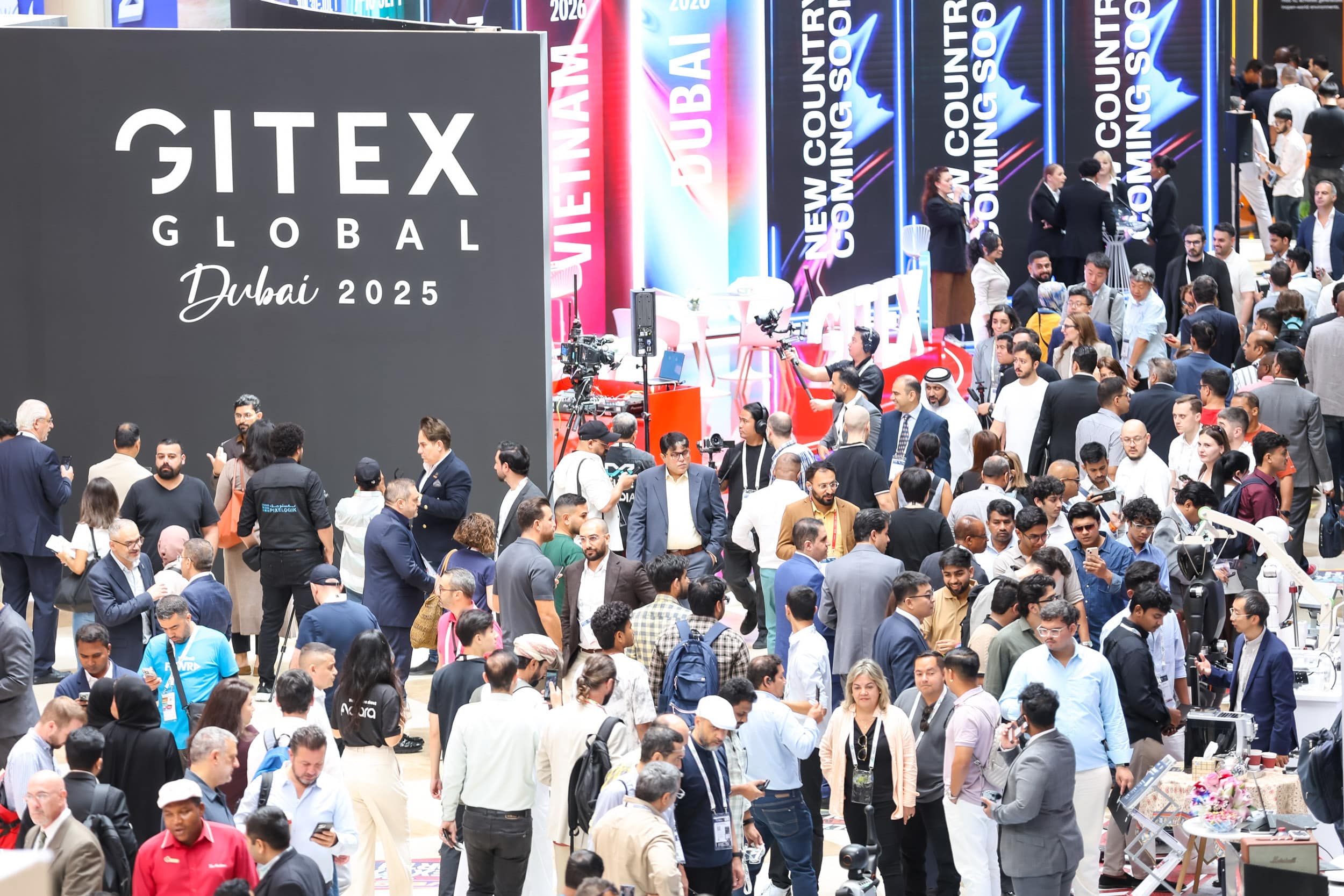 GITEX Global 2025, the world’s largest event for technology and artificial intelligence, opened today to packed halls and the largest-ever gathering of global government leaders, tech companies, startups, investors, and business executives — marking 45 years of innovation at the Dubai World Trade Centre.