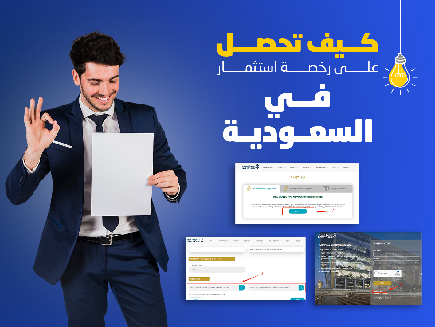 كيفية الحصول على رخصة استثمار في السعودية: دليل شامل خطوة بخطوة بالصور