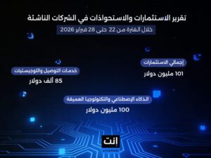 خلال الأسبوع الأخير من شهر فبراير الماضي؛ شهدت منطقة الشرق الأوسط وإفريقيا، نشاطًا لافتًا في استثمارات واستحواذات الشركات الناشة مدفوعة باستثمارات جديدة و توسعات إقليمية واستراتيجية تضمنتها قطاعات " الذكاء الإصطناعي، التكنولوجيا المالية، الخدمات اللوجستية، والتمويل الجماعي" على مستوى بلدان "السعودية والإمارات ومصر والعراق".